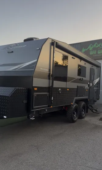 RP Caravans Camper 19.6 after a ceramic coating by Wax On Wax Off