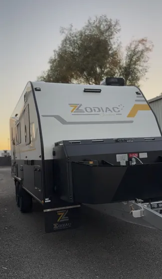 Zodiac caravan, front after a ceramic coating by Wax On Wax Off